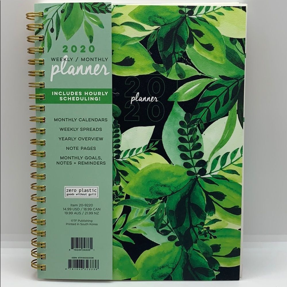 NWT 2020 Weekly / Monthly Planner (goes to Dec20)